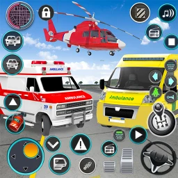 Biểu tượng Heli Ambulance Simulator Game